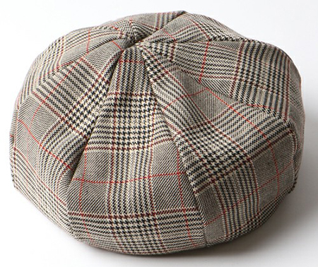 GRENN CHECK BRET/グレンチェックベレー帽