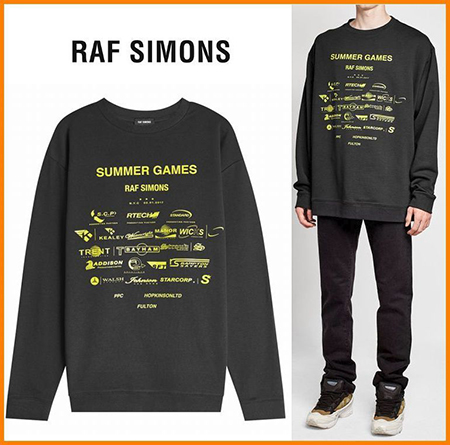RAF SIMONS/オーバーサイズスウェット