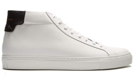 Urban Street mid-top leather trainers
