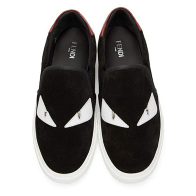 Black & White Suede 'Bag Bugs' Sneakers