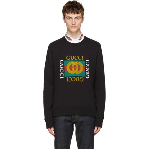 Gucci/Black Logo Pullover