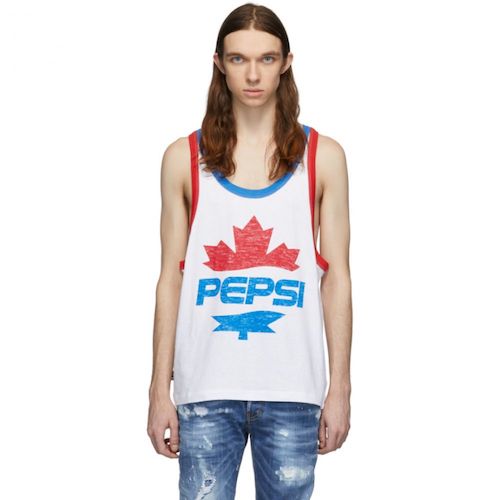 White Pepsi Edition Cool Fit Tank Top