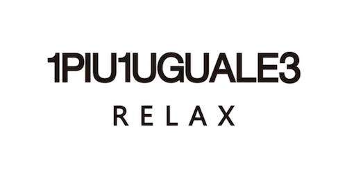 1PIU1UGUALE3 RELAX　ロゴ