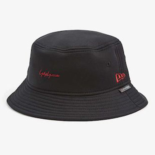 embroidered woven bucket hat