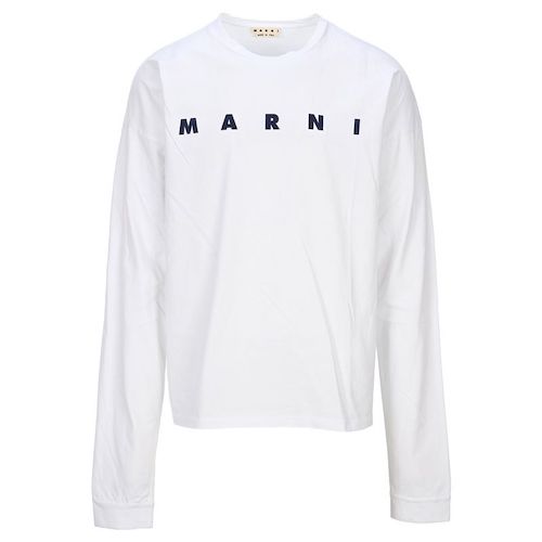 Marni Logo Printed Long Sleeve T-Shirt