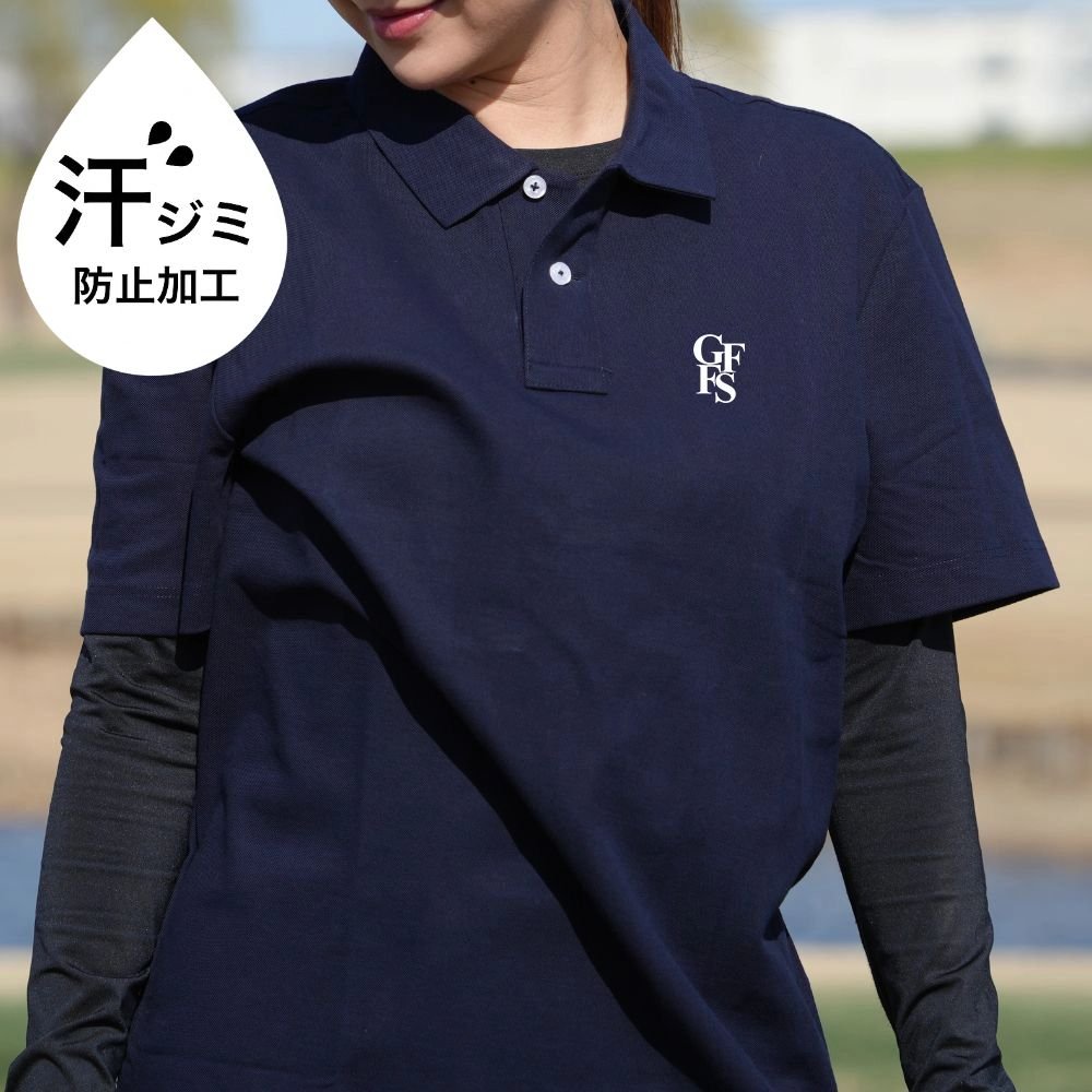 GOLFFREAKS Sweat-proofロゴポロシャツ