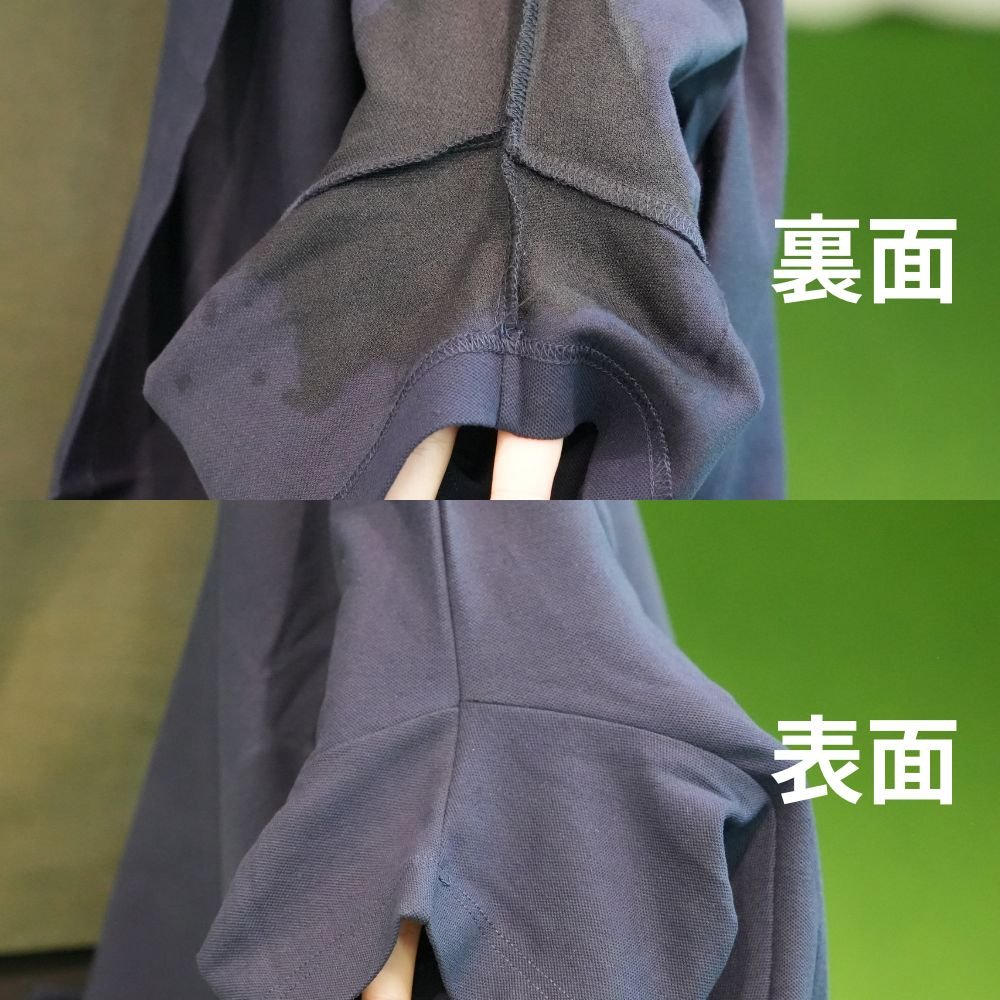 Sweat-proofポロシャツの着用イメージ